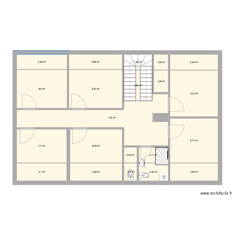 Cluses Le Bargy. Plan de 40 pièces et 343 m2