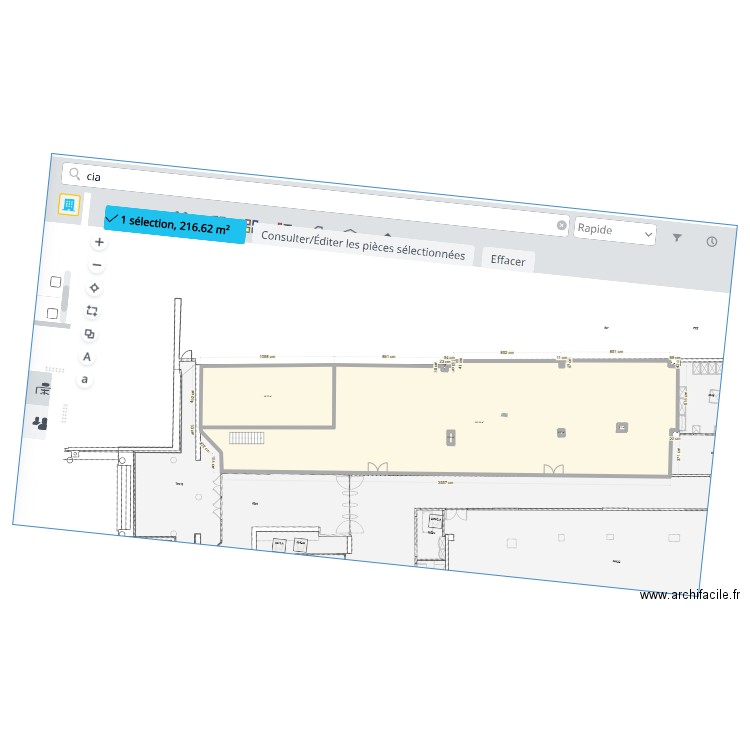 CIA-espace 2. Plan de 5 pièces et 314 m2