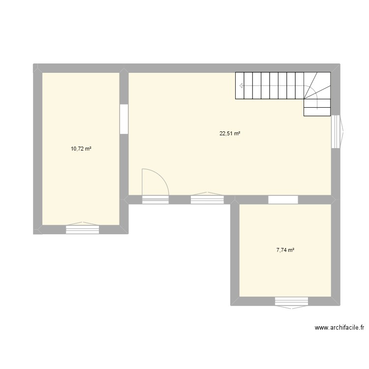 douvres1. Plan de 3 pièces et 41 m2