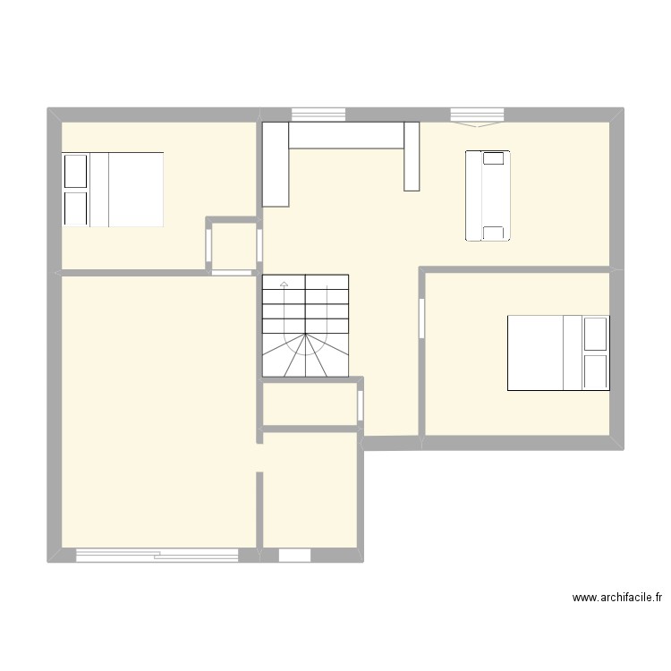 HOVEYDA 2. Plan de 6 pièces et 68 m2