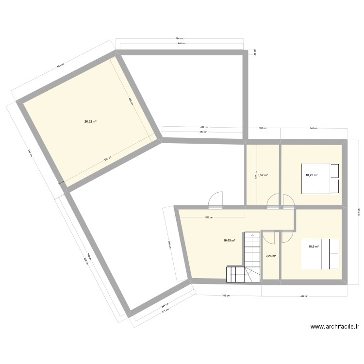 LA LANDE DU TEMPLE EXTENSION 3. Plan de 6 pièces et 72 m2