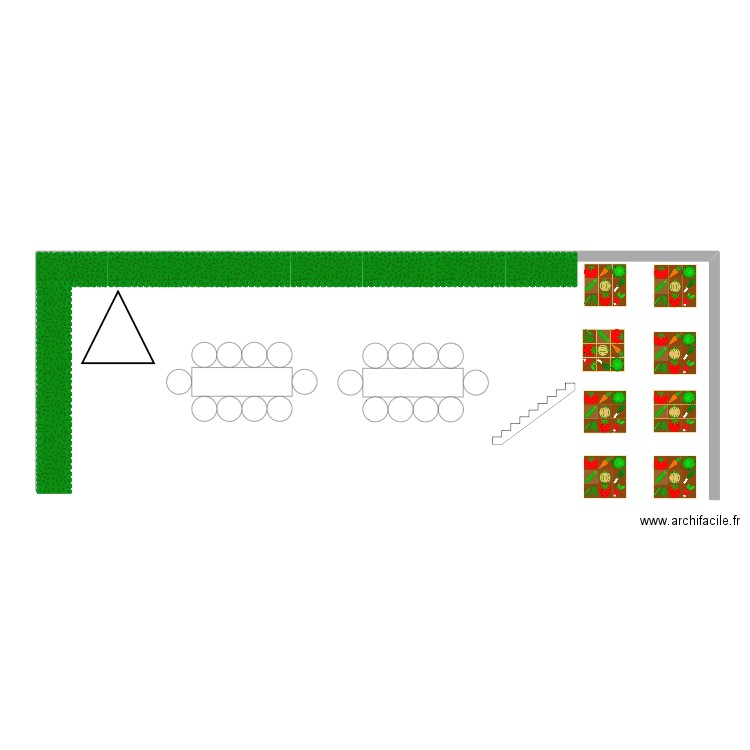 jardin adl. Plan de 0 pièce et 0 m2