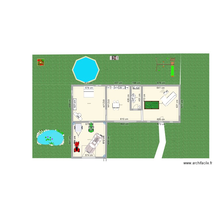 Maison de rêve. Plan de 5 pièces et 146 m2