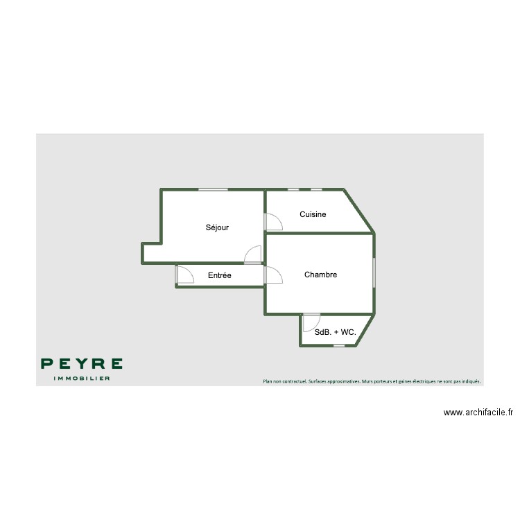  Plan lot 116. Plan de 5 pièces et 18 m2