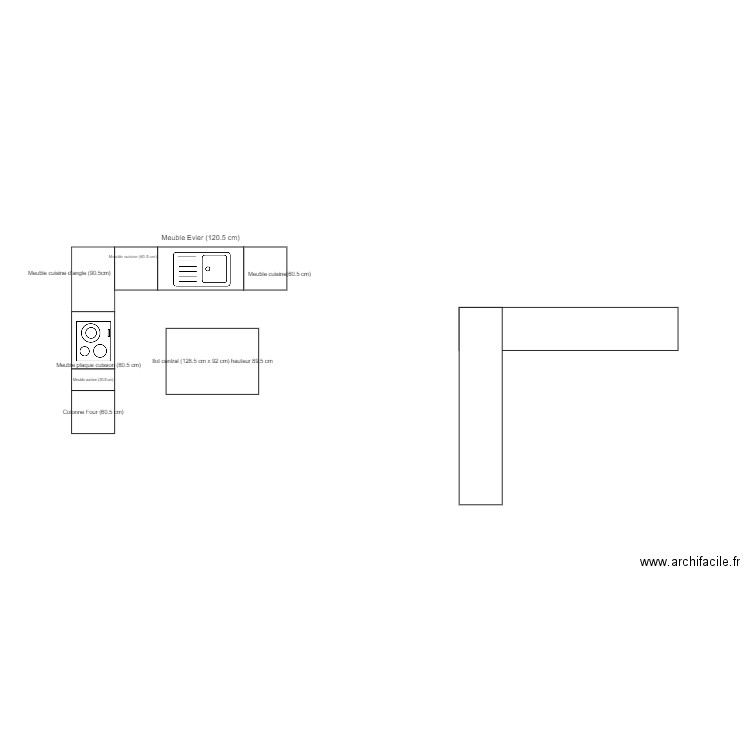 Plan ancienne cuisine. Plan de 0 pièce et 0 m2