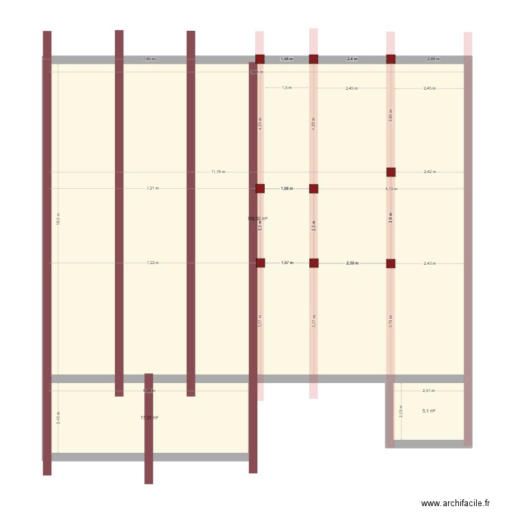 ONESIA - GRANGE EMPLACEMENT COLONNES. Plan de 3 pièces et 180 m2