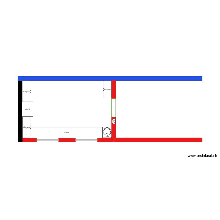 batiment. Plan de 0 pièce et 0 m2