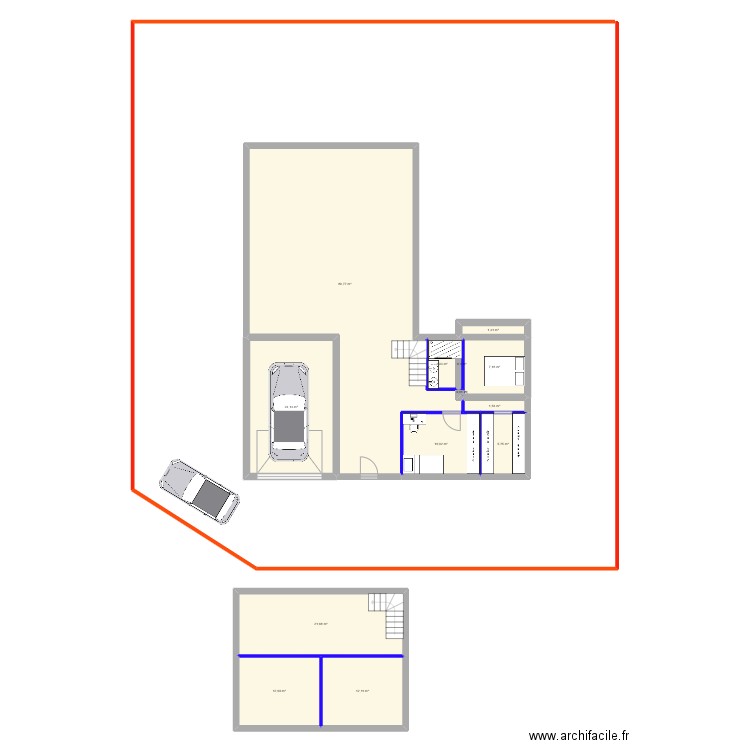 plan martres sur morge. Plan de 1 pièce et 150 m2