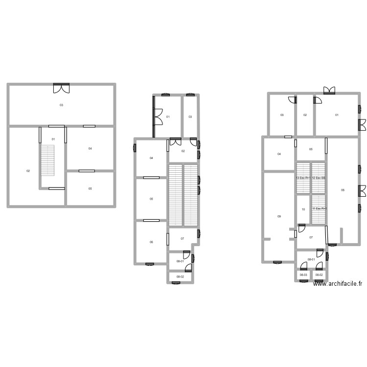 A06B 23AG. Plan de 31 pièces et 569 m2