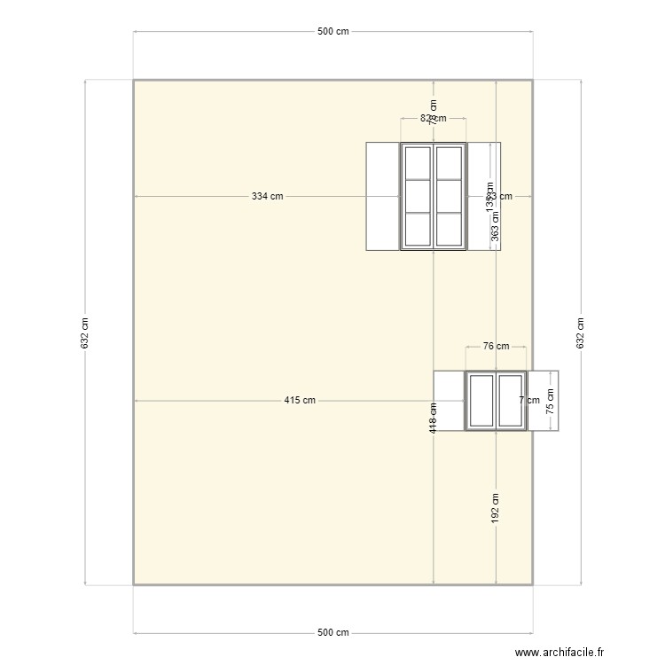 DP4 facade 3. Plan de 1 pièce et 31 m2