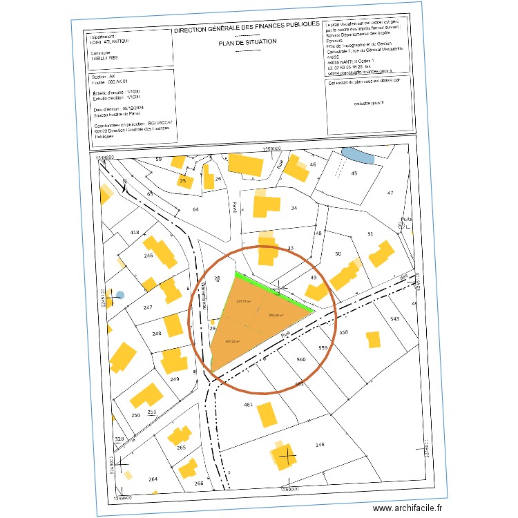 GALON. Plan de 0 pièce et 0 m2