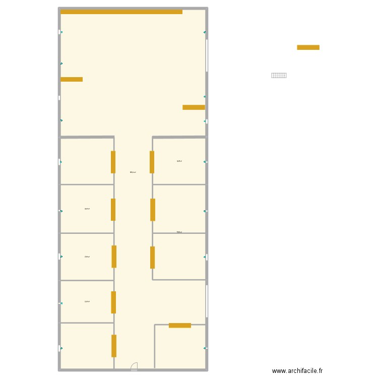 Perret la vie. Plan de 6 pièces et 780 m2