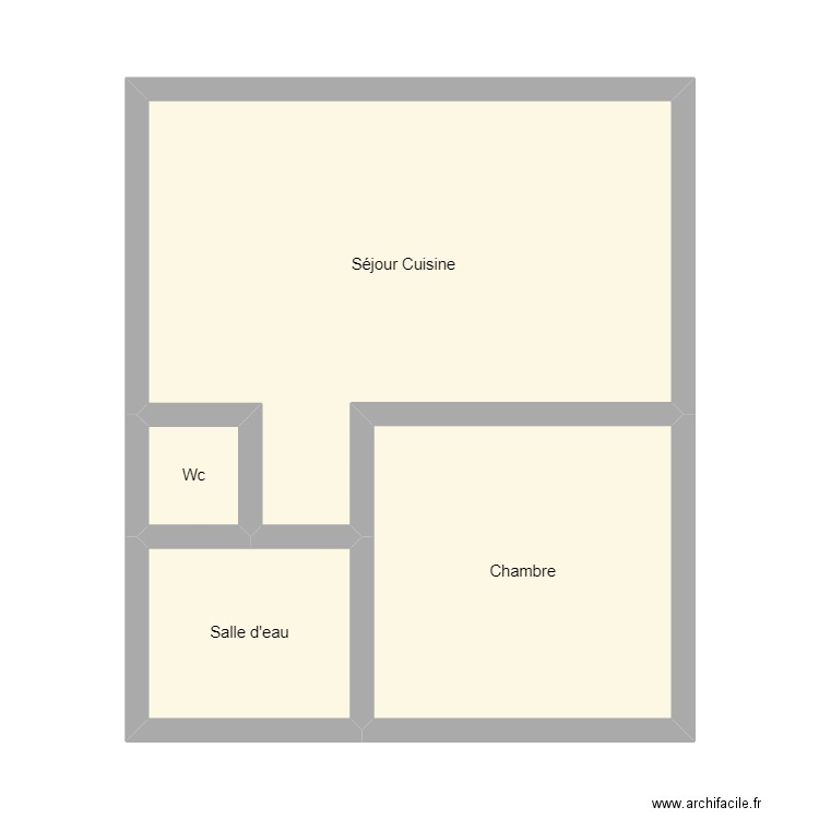 350602001. Plan de 4 pièces et 38 m2