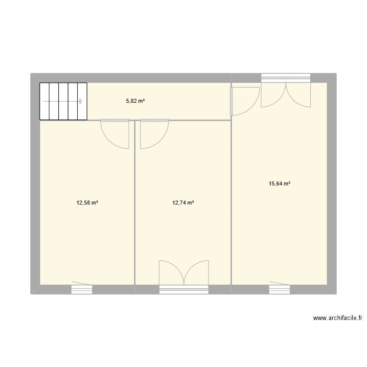 MAISON CHOUCHOU ETAGE. Plan de 4 pièces et 47 m2