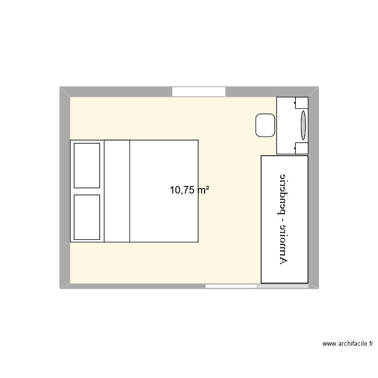 OCEANE. Plan de 1 pièce et 11 m2