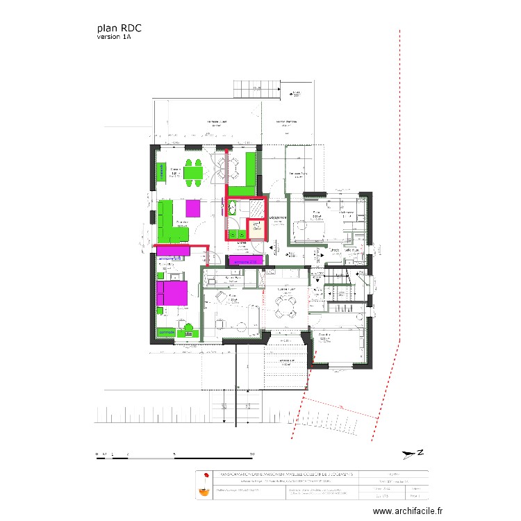 catherine corinne 27:05. Plan de 1 pièce et 1 m2