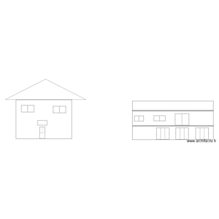 plan maison  giovanni facade. Plan de 0 pièce et 0 m2