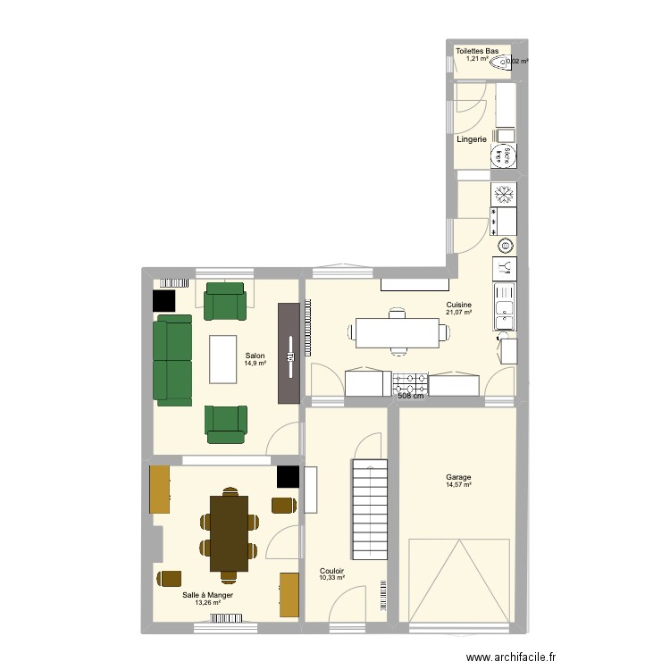 Maison Phil & Véro. Plan de 18 pièces et 210 m2