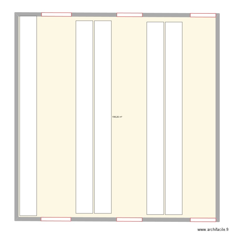 palletier ccp2. Plan de 1 pièce et 198 m2