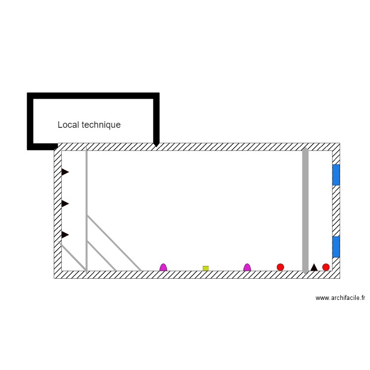 ludo. Plan de 5 pièces et 41 m2