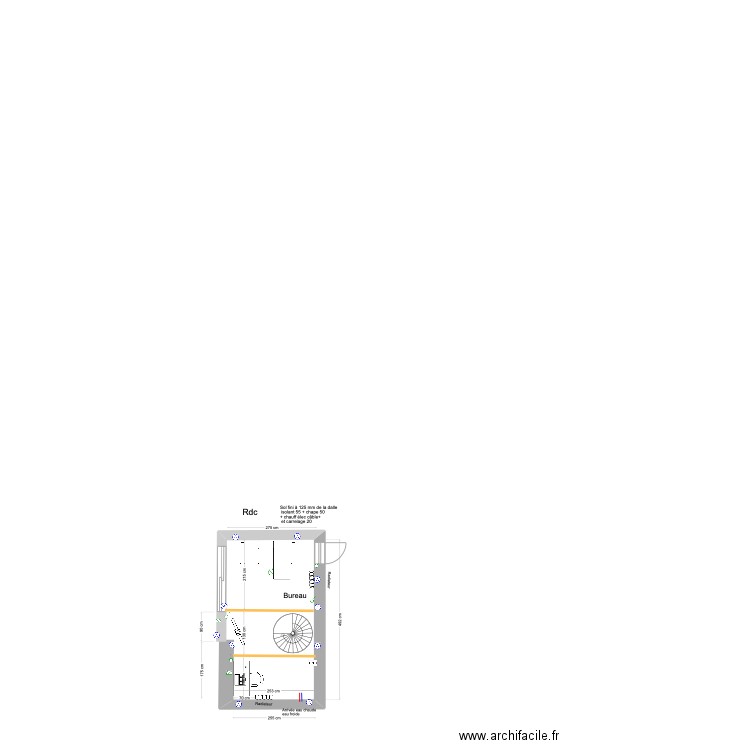 BSC atelier rdcprojet aménagement. Plan de 0 pièce et 0 m2