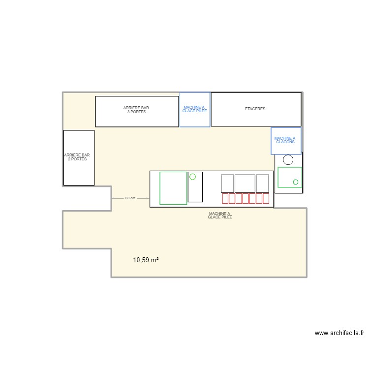 RIZES. Plan de 1 pièce et 11 m2