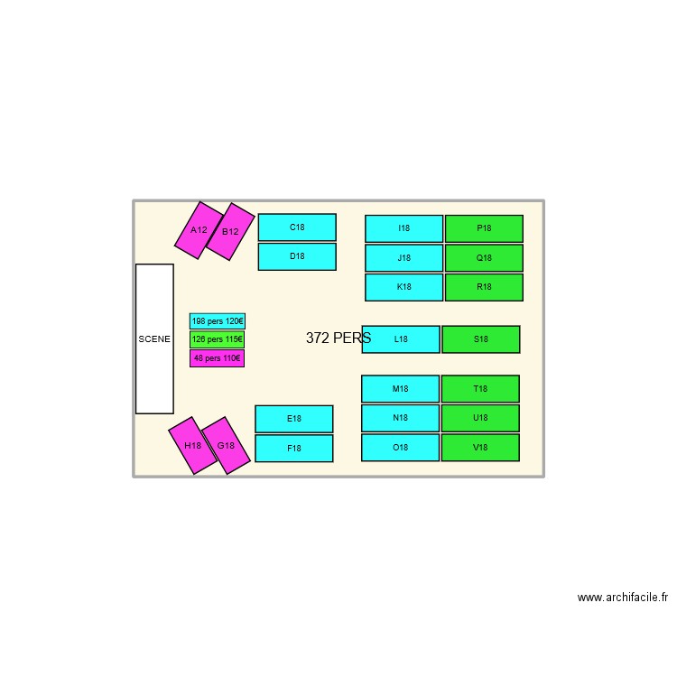 PLAN ST SYLVESTRE DISTRE. Plan de 1 pièce et 6 m2