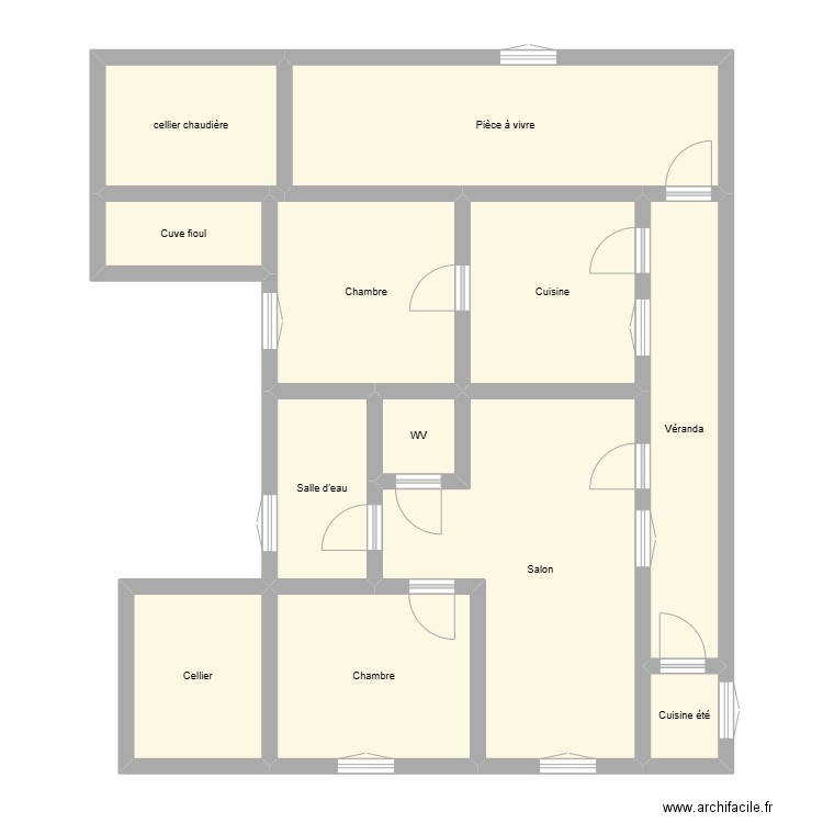 PICARDET. Plan de 12 pièces et 99 m2