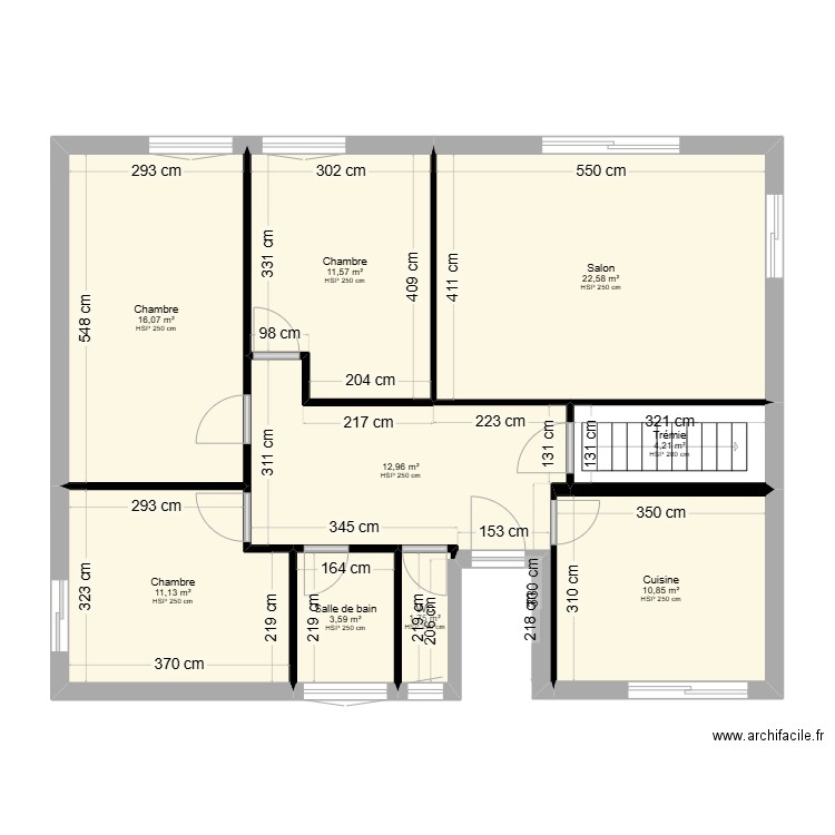 Saumande Montastruc. Plan de 9 pièces et 95 m2