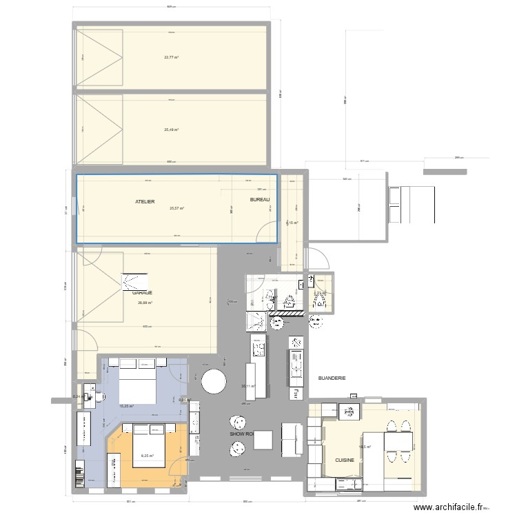 maison La Chapelle Chaussée gîte 2. Plan de 13 pièces et 192 m2