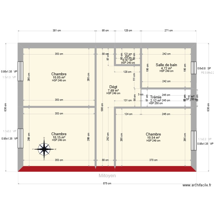 ML24018463 FURFARO. Plan de 12 pièces et 93 m2