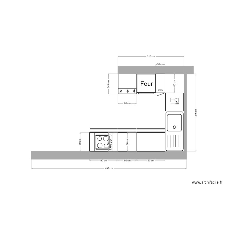 ARCA_CUISINE. Plan de 0 pièce et 0 m2