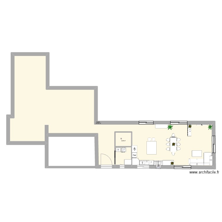 House Project. Plan de 1 pièce et 151 m2