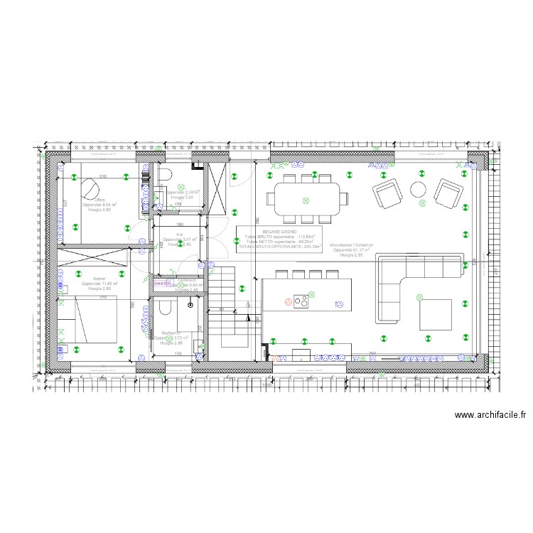 RDC Pamelstraat. Plan de 0 pièce et 0 m2