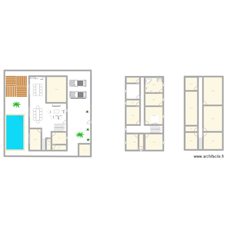 Prince. Plan de 21 pièces et 278 m2