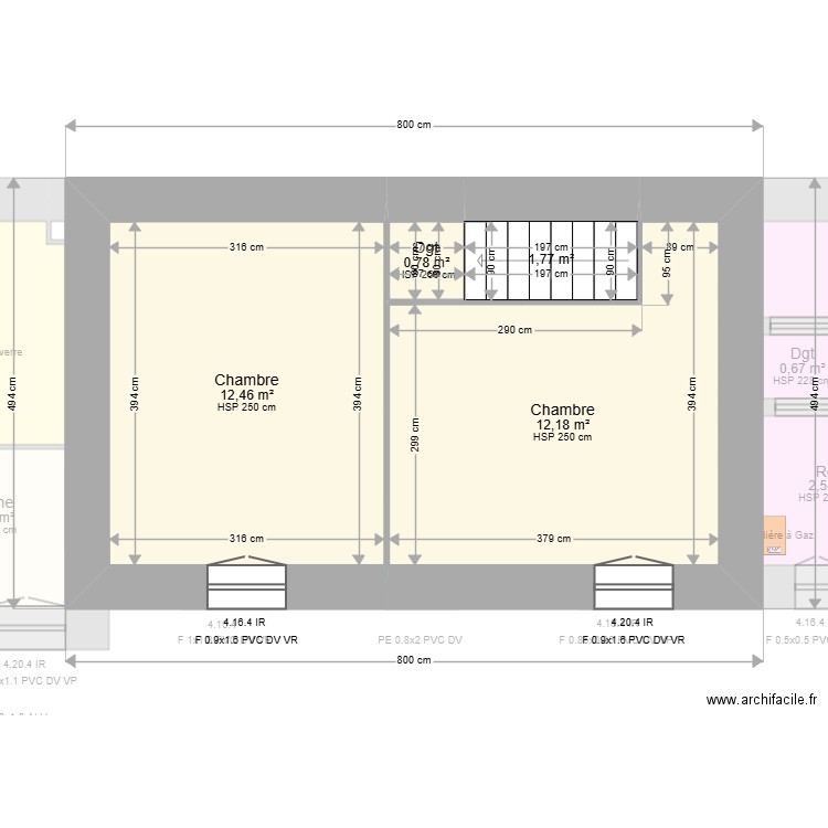 ML24016135. Plan de 14 pièces et 84 m2