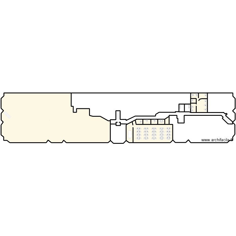 plan 1er etage Telio . Plan de 7 pièces et 2078 m2