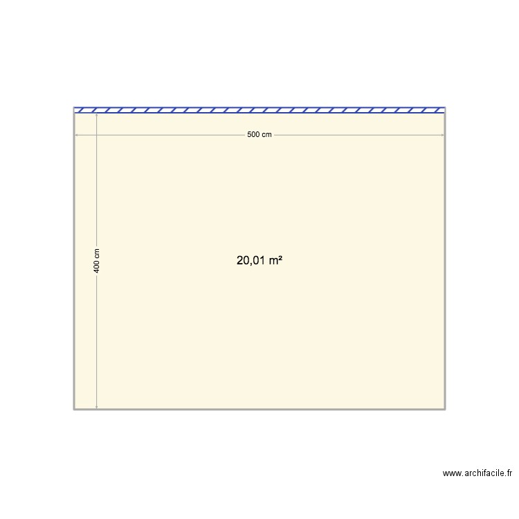 stand t Abaakil. Plan de 1 pièce et 20 m2