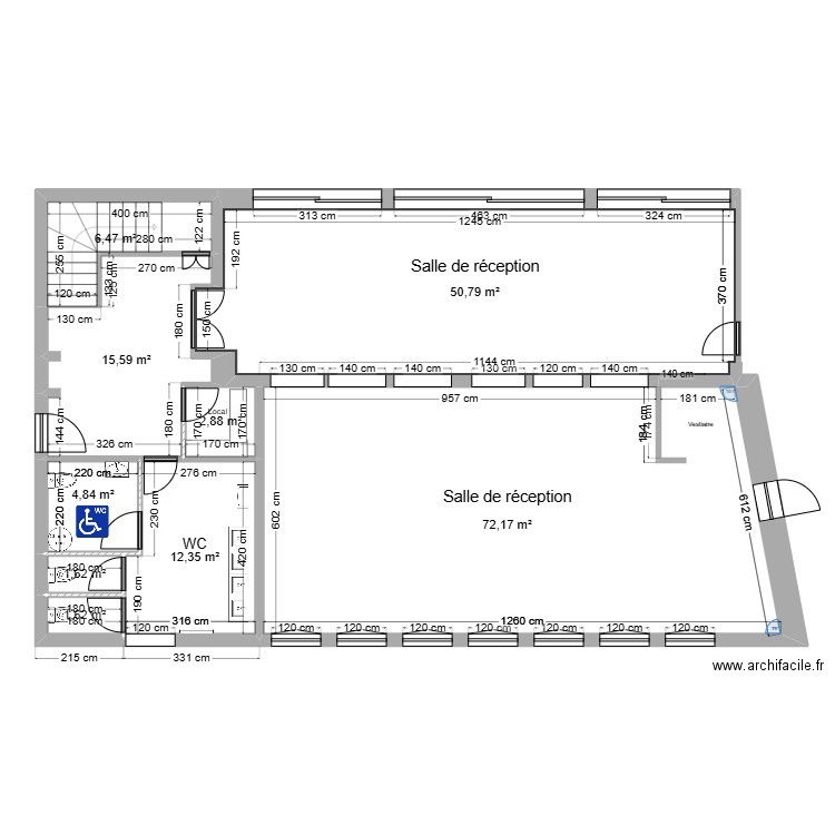 rdj phase 2. Plan de 9 pièces et 168 m2