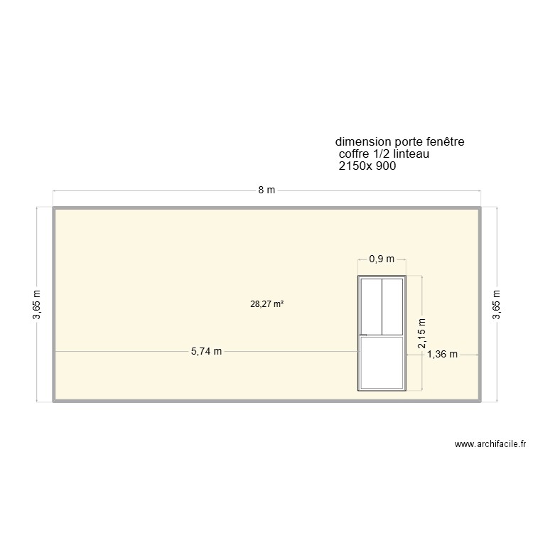 facade 2 construction. Plan de 1 pièce et 28 m2