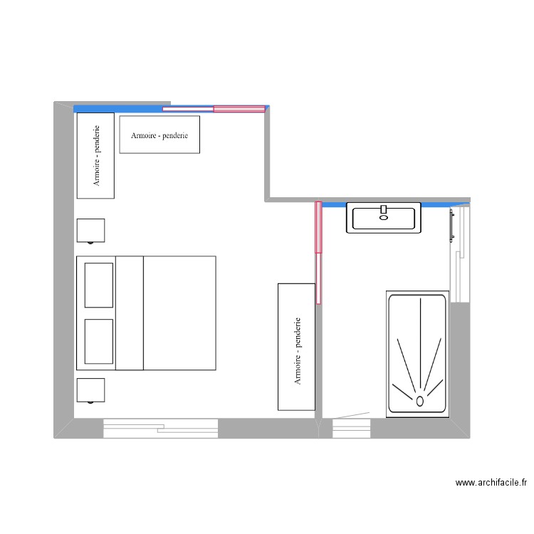 Extension projet 1 . Plan de 0 pièce et 0 m2