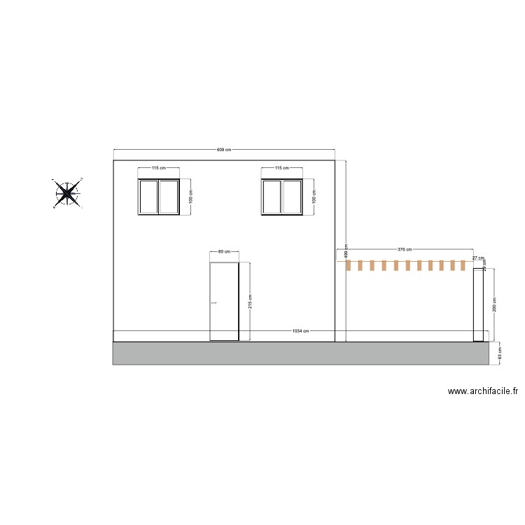 plan coupe. Plan de 0 pièce et 0 m2