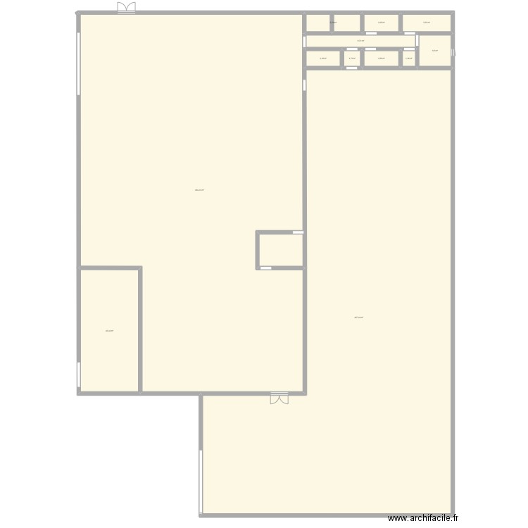 plan cormat. Plan de 12 pièces et 1057 m2