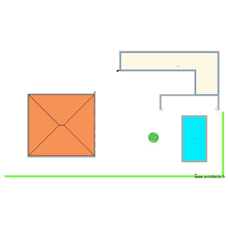 ALBERTO JARDIN. Plan de 3 pièces et 300 m2