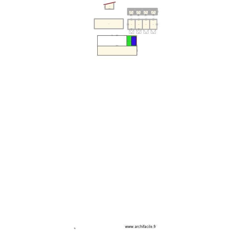 box loc. Plan de 10 pièces et 171 m2