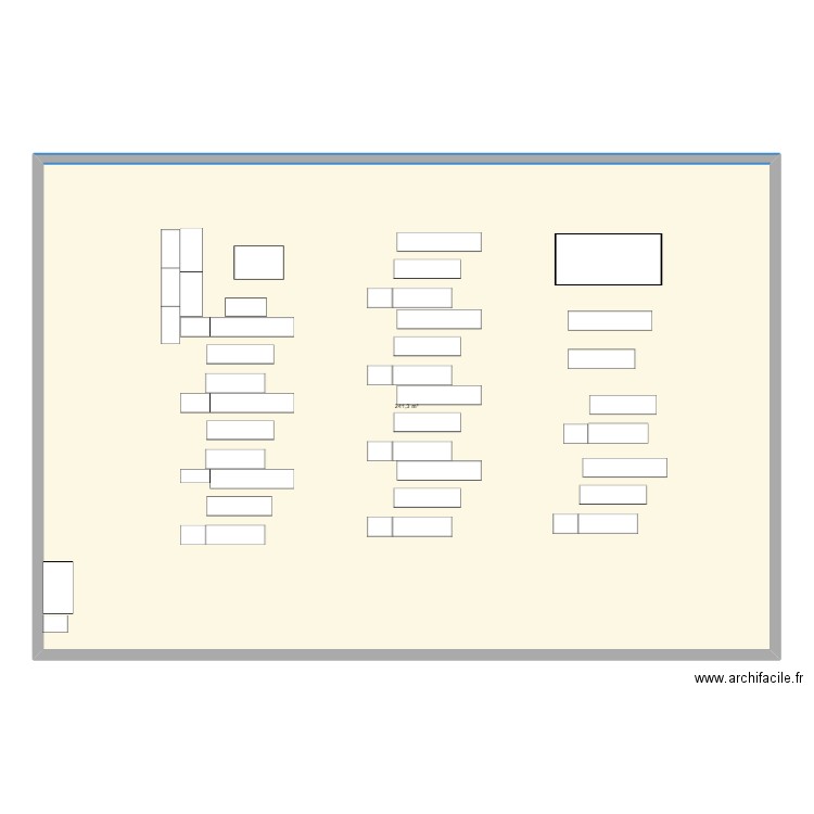 plan meca. Plan de 1 pièce et 241 m2