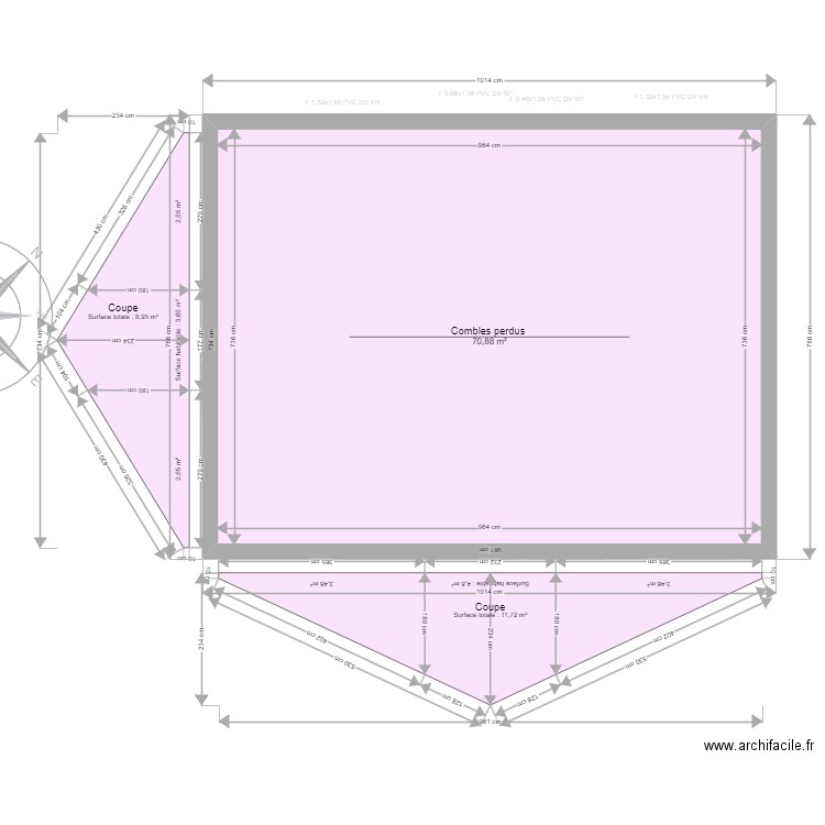 ML24009983. Plan de 12 pièces et 208 m2