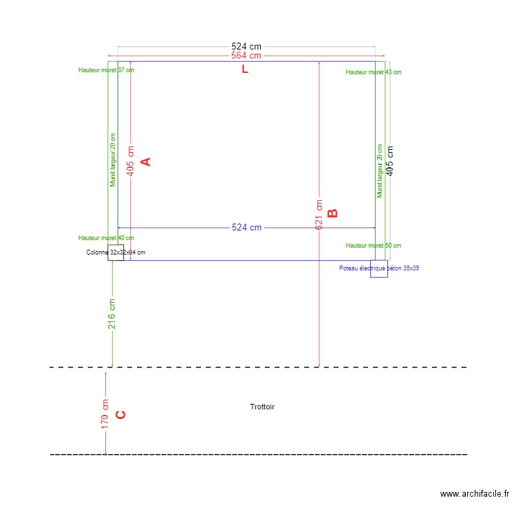 Parking. Plan de 0 pièce et 0 m2