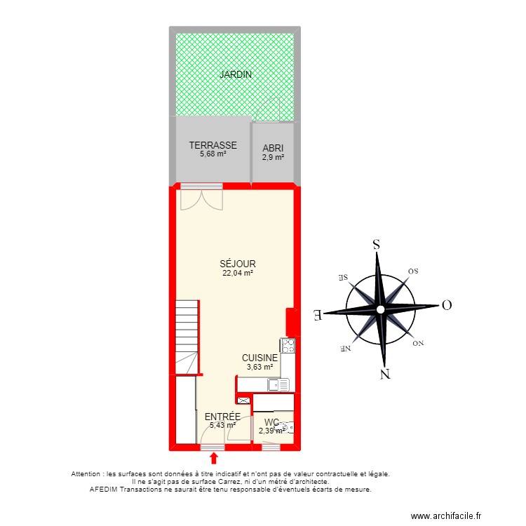 BI 23028 - . Plan de 16 pièces et 109 m2