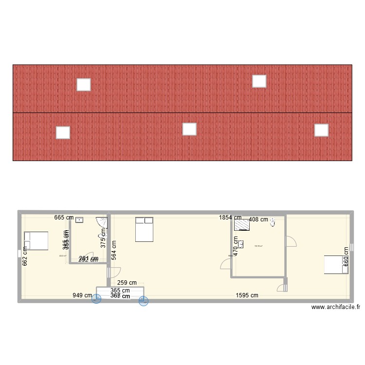 MAISON NANCAY. Plan de 9 pièces et 343 m2